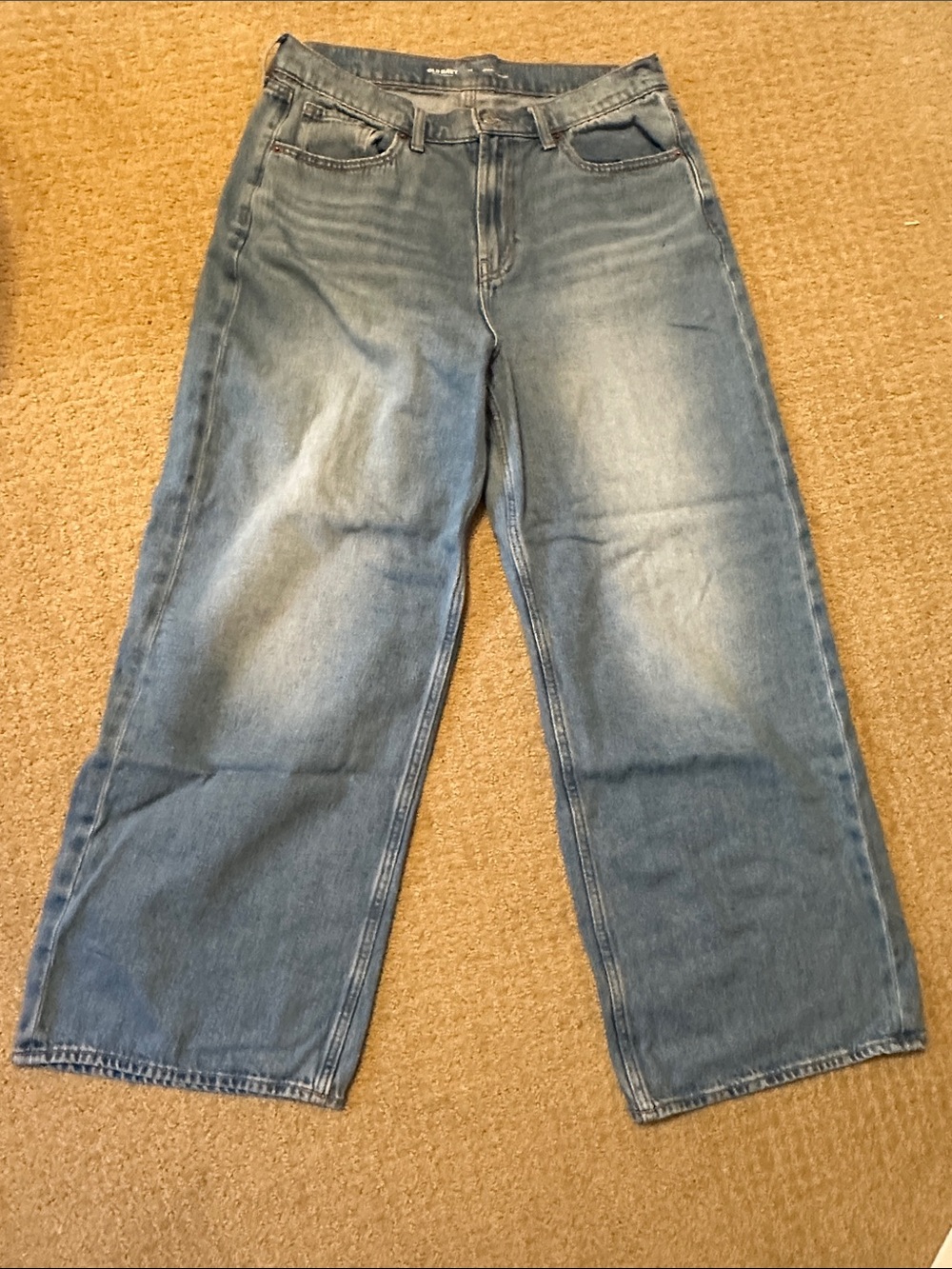 Classic Wide-Leg Women's Jeans - Light Blue